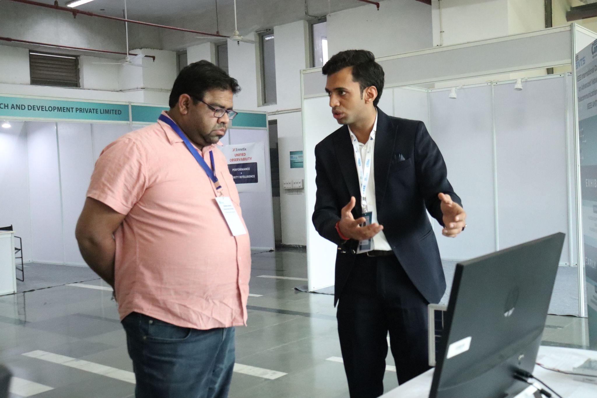 Ankit Pal demonstrating LiFi work